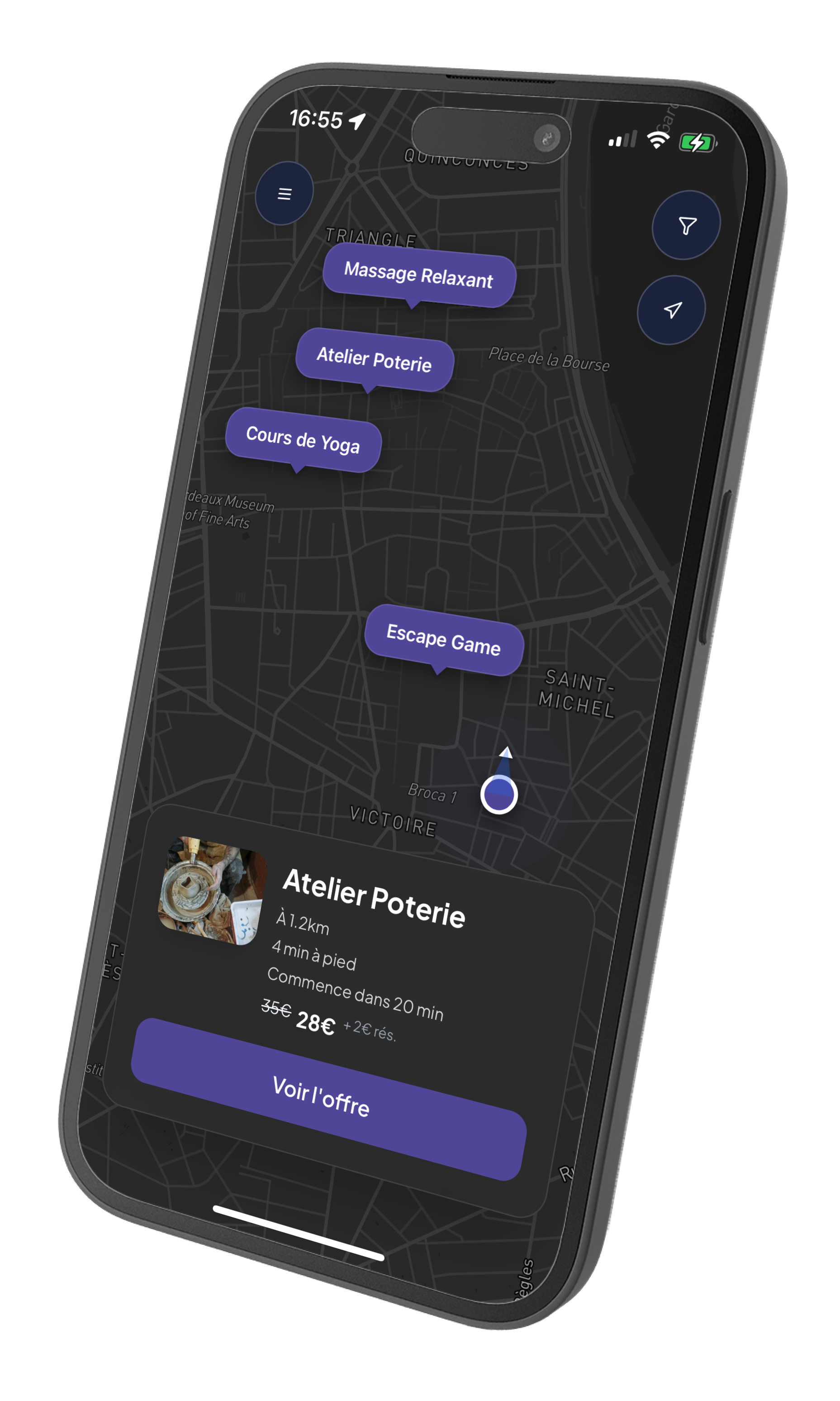 FillsGood — Carte des offres à Bordeaux